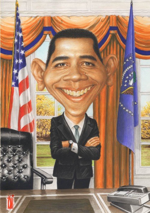 Mr OBAMA Caricature Photo